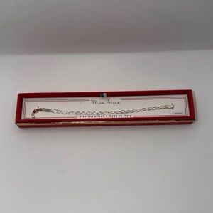 NEW Mia Fiore Sterling Silver Made in Italy Braided 7” Bracelet